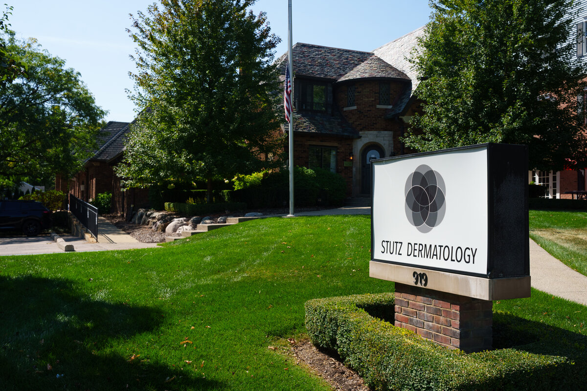 Stutz Dermatology building exterior in Rochester, Michigan